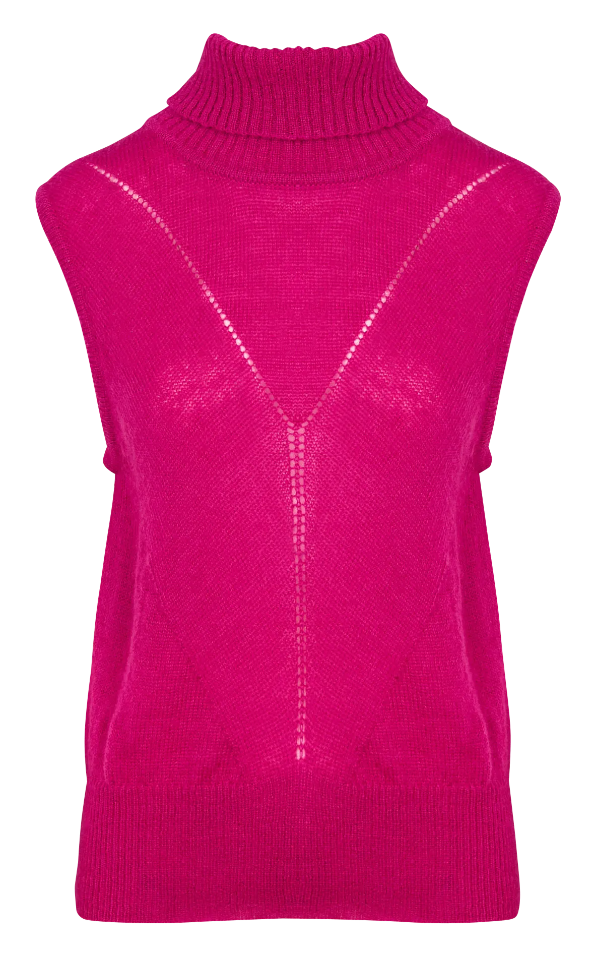  BENSIMON   MAYA - Maglione a collo alto in misto lana | Rosa