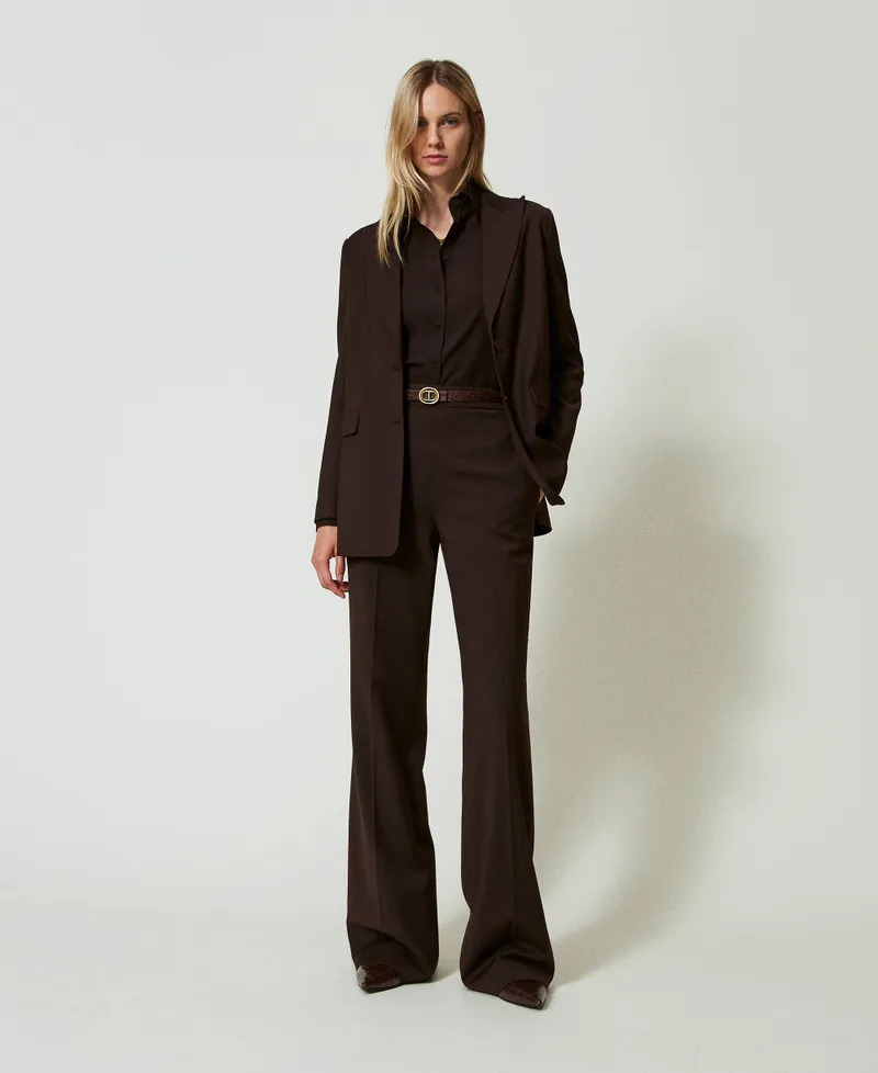 Camicia in crêpe de Chine