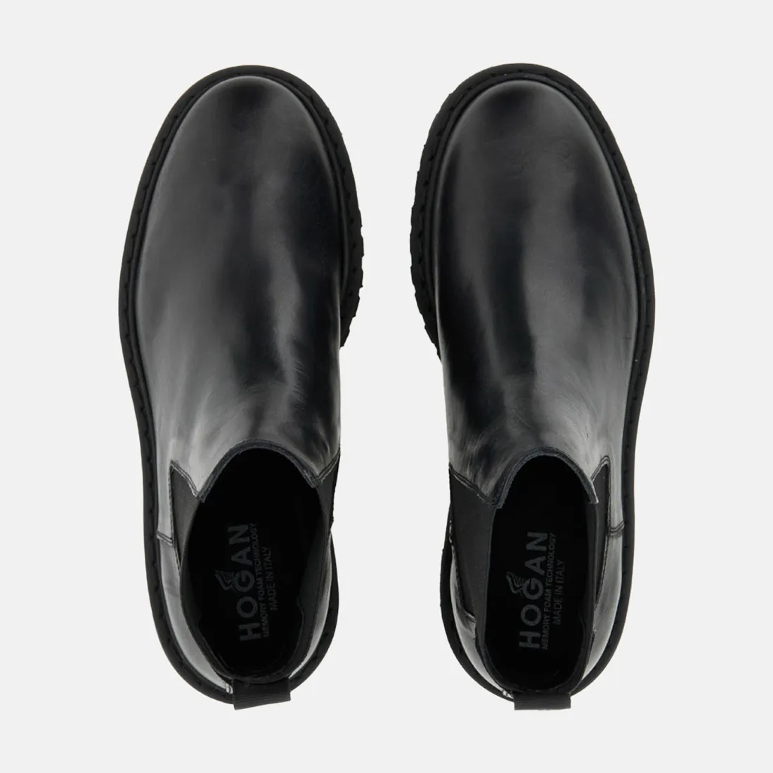 Chelsea Boot da donna Hogan H543 nero in pelle