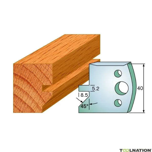 CMT 691.084 Coppia di controlame altezza 40 mm numero 84