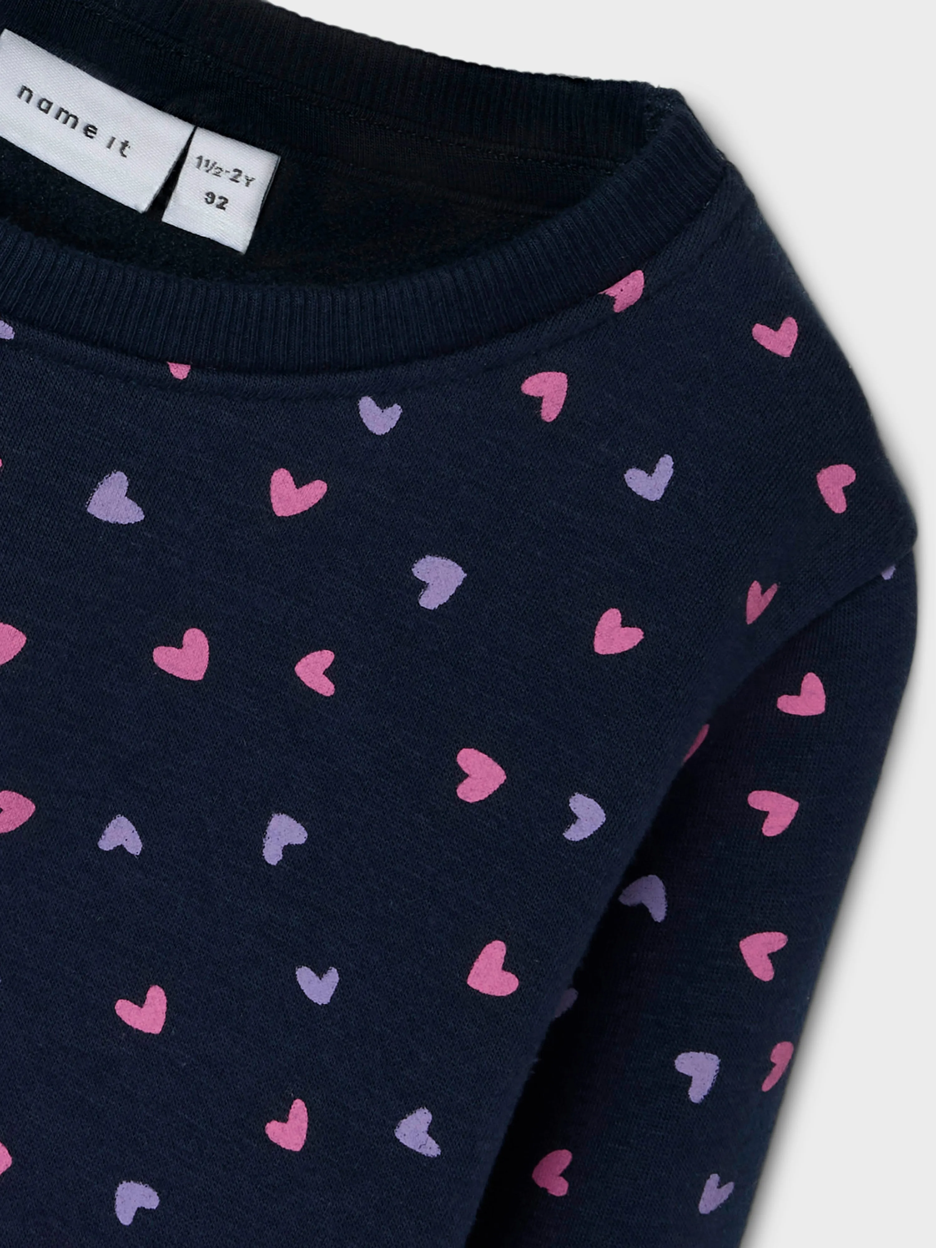 Felpa Name It NMFDAVINA LS SWEAT FLEECE BRU NOOS Blu