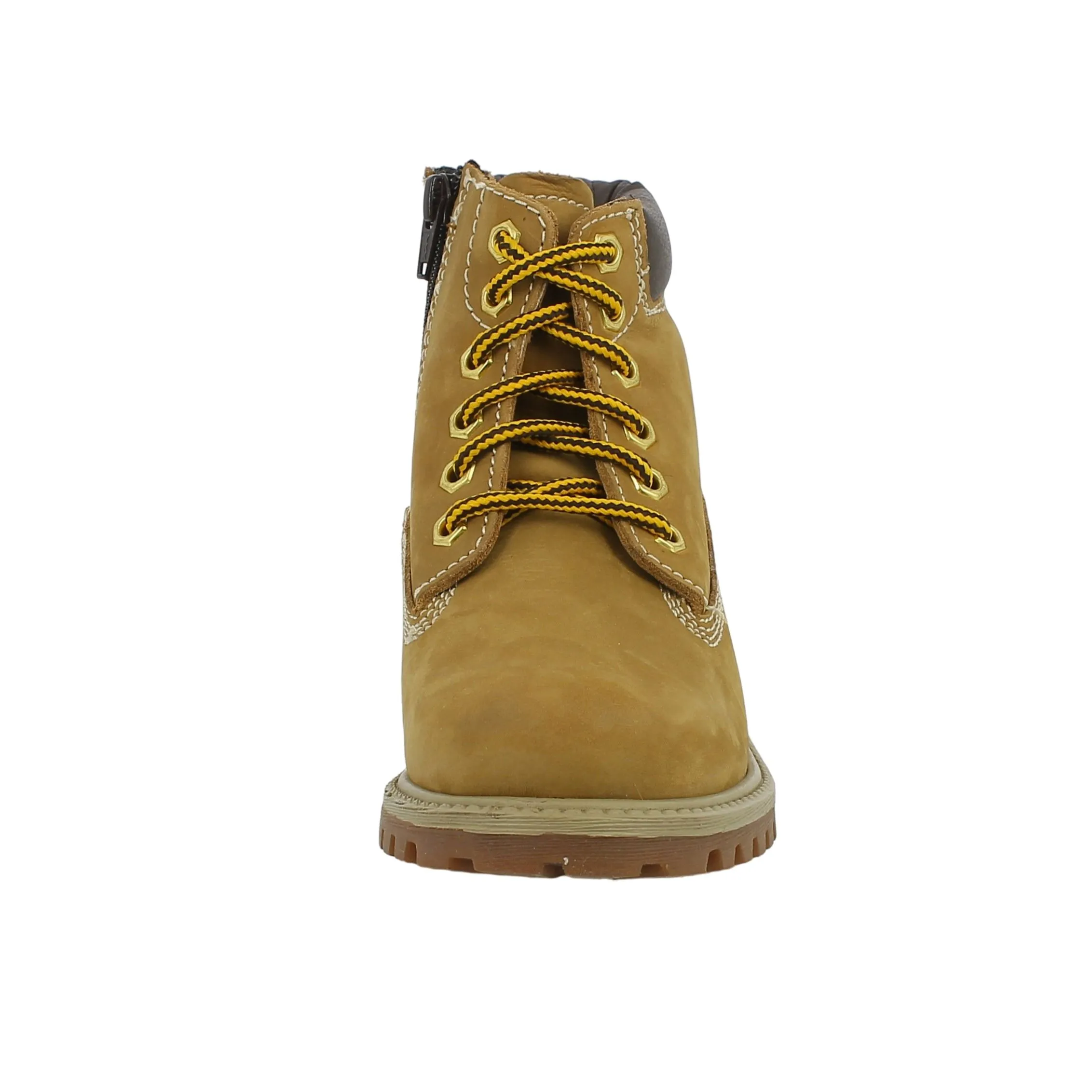 Grunland  Scarponcino in nabuk ocra con zip 