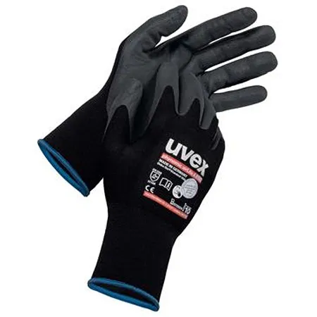 Guanti da lavoro Uvex Phynomic airLite A ESD, Tg. 10, in Carbonio, Elastane, Poliammide, col. Nero