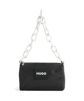  Hugo Bel Borsa a spalla poliestere riciclato nero  