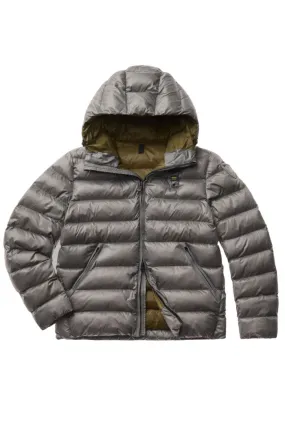 PIUMINO GRIGIO UOMO CON IMBOTTITURA ECO OVATTA ADAMS BLAUER 2083