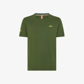 T-SHIRT SUN68 BEACH LOGO S/S VERDE SCURO