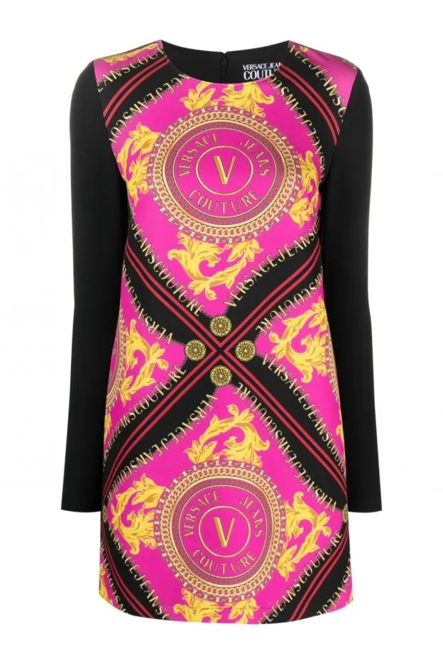 Versace Jeans Couture Abito corto con stampa